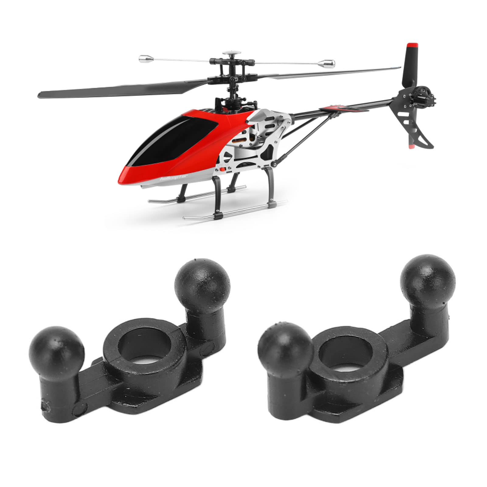 Verdant Touch PlasticRC - RC Helicopter Airplane Connector Buckle, Spare Parts for Wltoys V912, 2pcs Black Plastic RC Accessories | Perfect for RC Helicopter Repair & DIY Upgrades