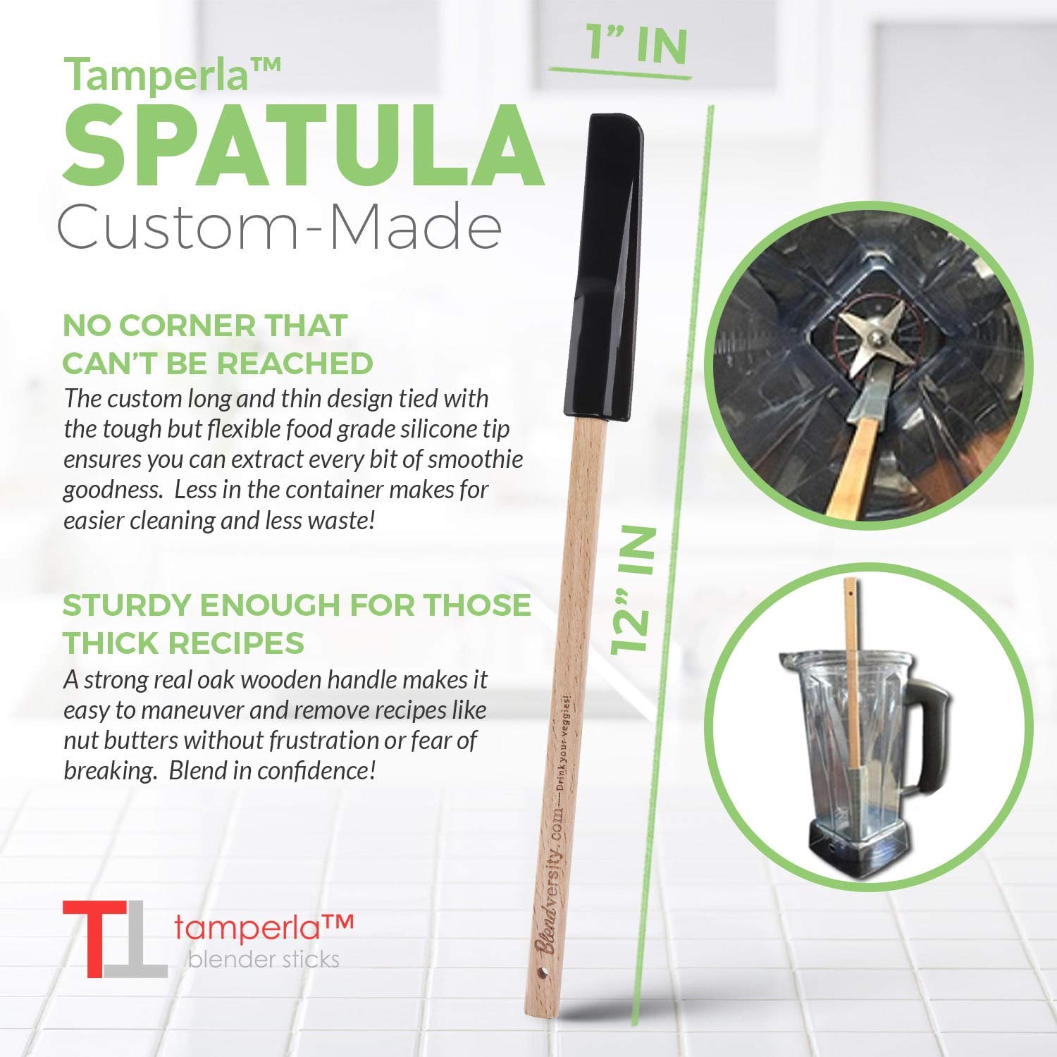 Vitamix 64 oz Tamper - Patented Blender Plunger Accessory for Classic Vita-Mix Containers | Perfect for Smoothies, Soups & Nut Butters