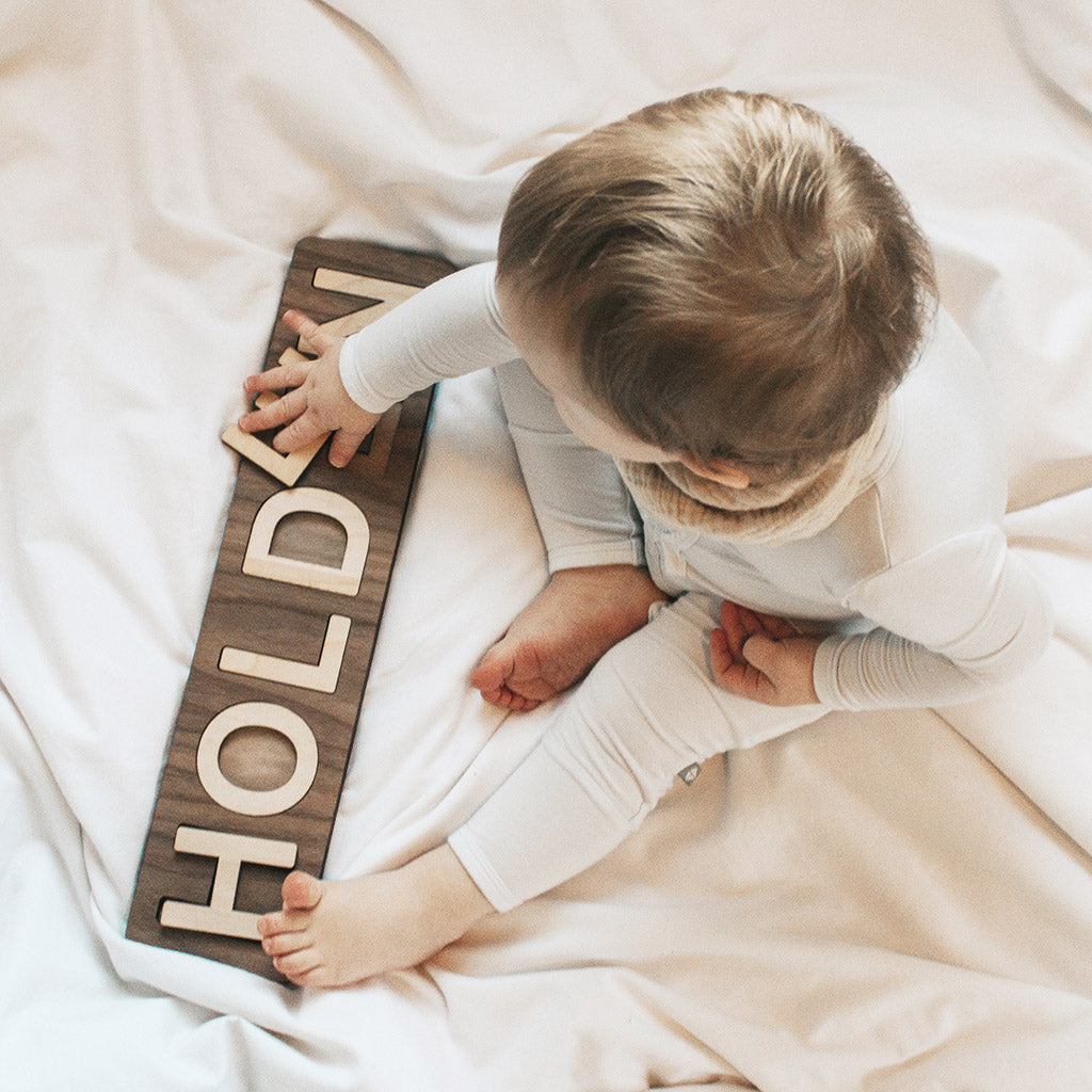 Personalized Wooden Name Puzzle for Kids - Educational Learning Toy for Toddlers | Perfect for Birthday Gifts, Nursery Decor & Early Childhood Development