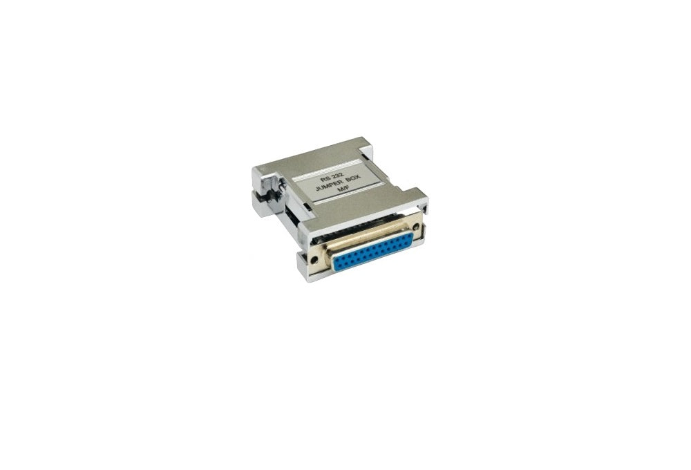RS 232 Serial Jumper Box DB25 to DB25 Male to Female - 1 Pack for Computer Networking, Industrial Automation & Data Transfer Equipment