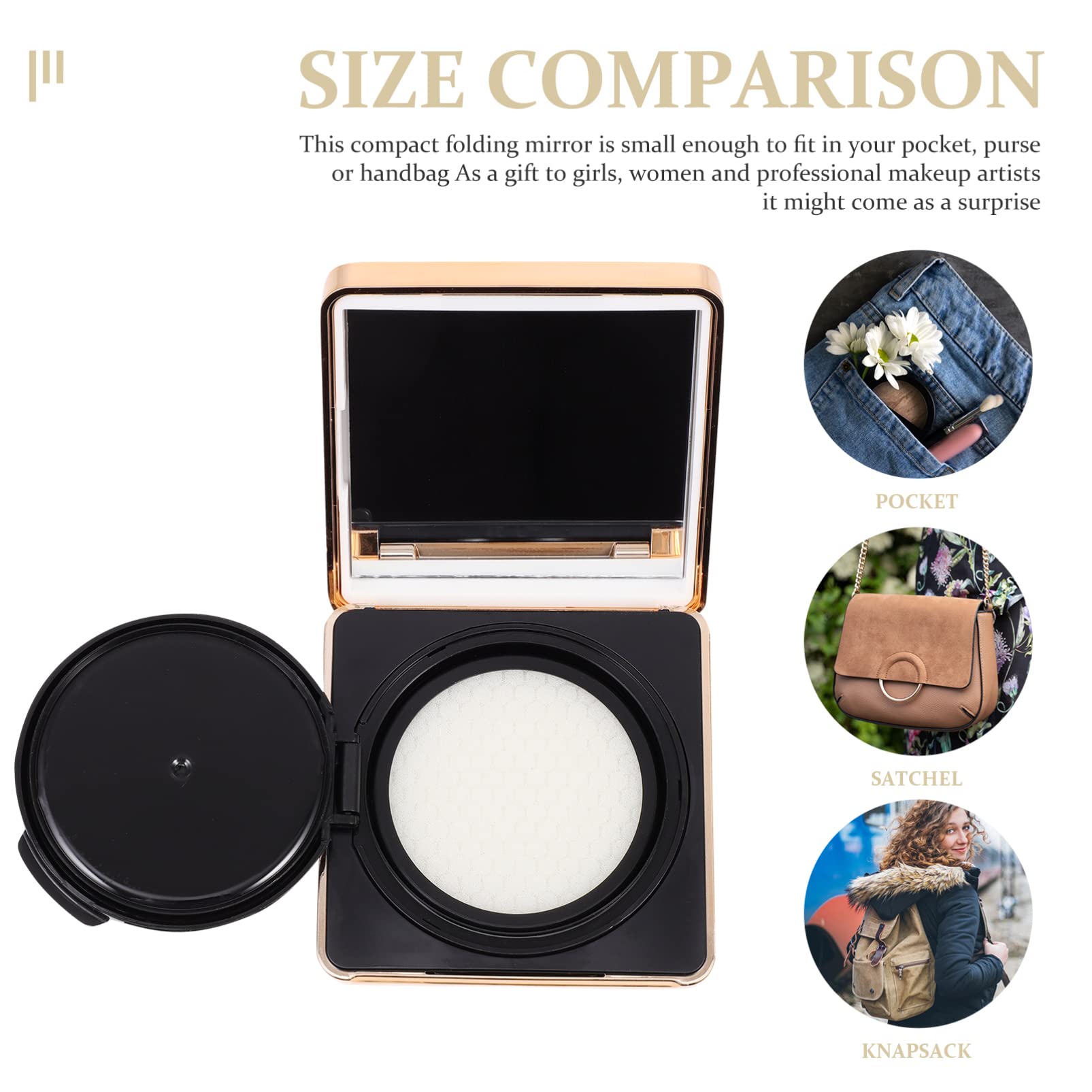 Empty Cosmetic Powder Case - Travel-Friendly Bb Cream & Foundation Holder for Makeup Storage | Perfect for On-the-Go Touchups & Compact Organization