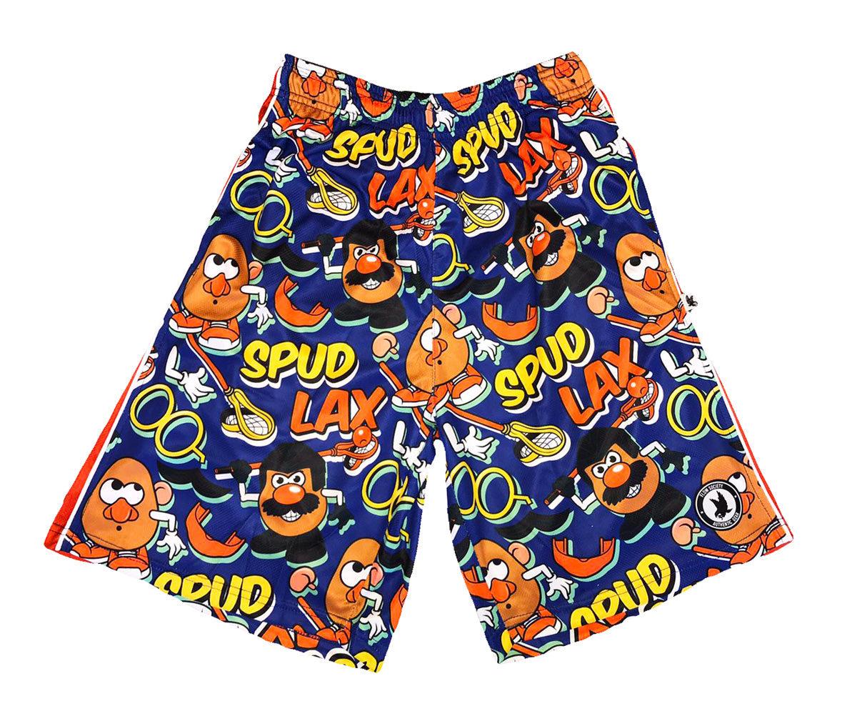 Boys Lacrosse Spuds Attack Shorts - Lightweight & Breathable for Training & Games - Perfect for Youth Lacrosse Players