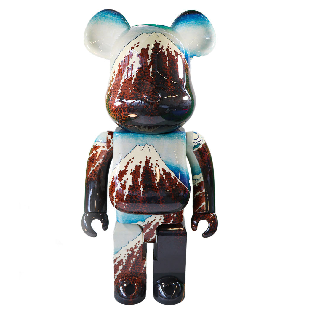 1000% Bearbrick Hokusai Katsushika - Thirty-Six Views of Mount Fuji (Sanka Haju) Collectible Art Toy for Display & Home Decor