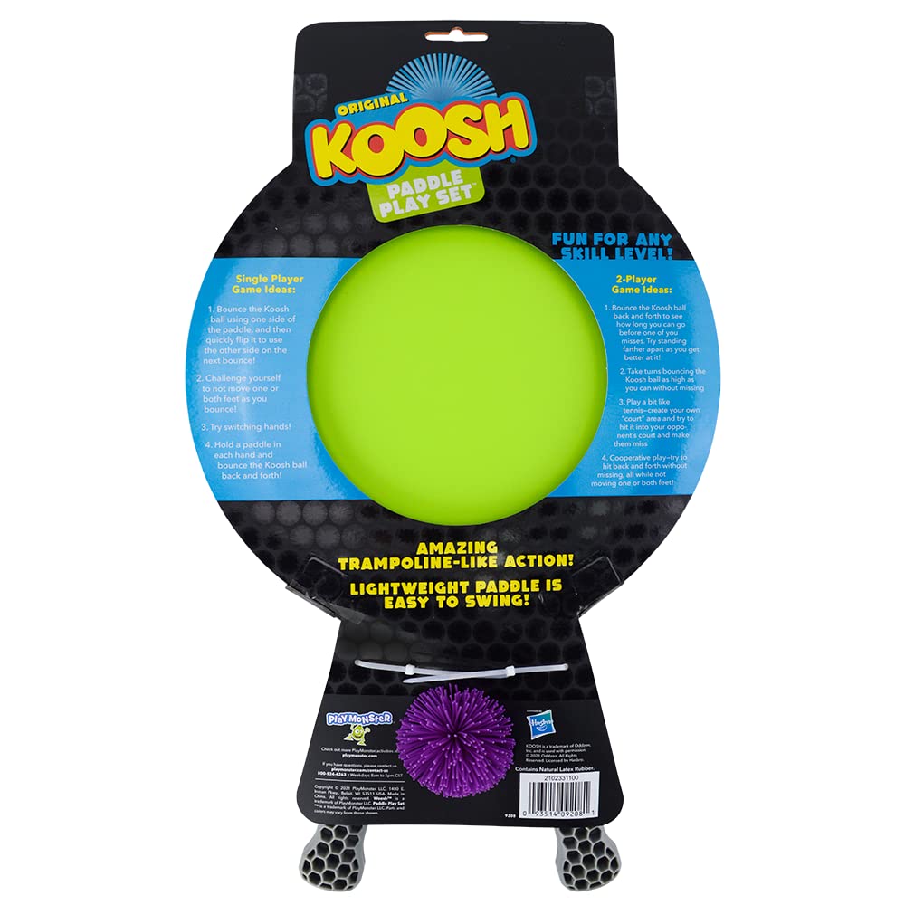 Koosh Paddle Playset - Fun Outdoor & Beach Toys for Kids Ages 4+, Family-Friendly Games for Backyard, Park & Beach Activities - Perfect for Summer Play, Birthday Gifts & Sensory Fidget Toys