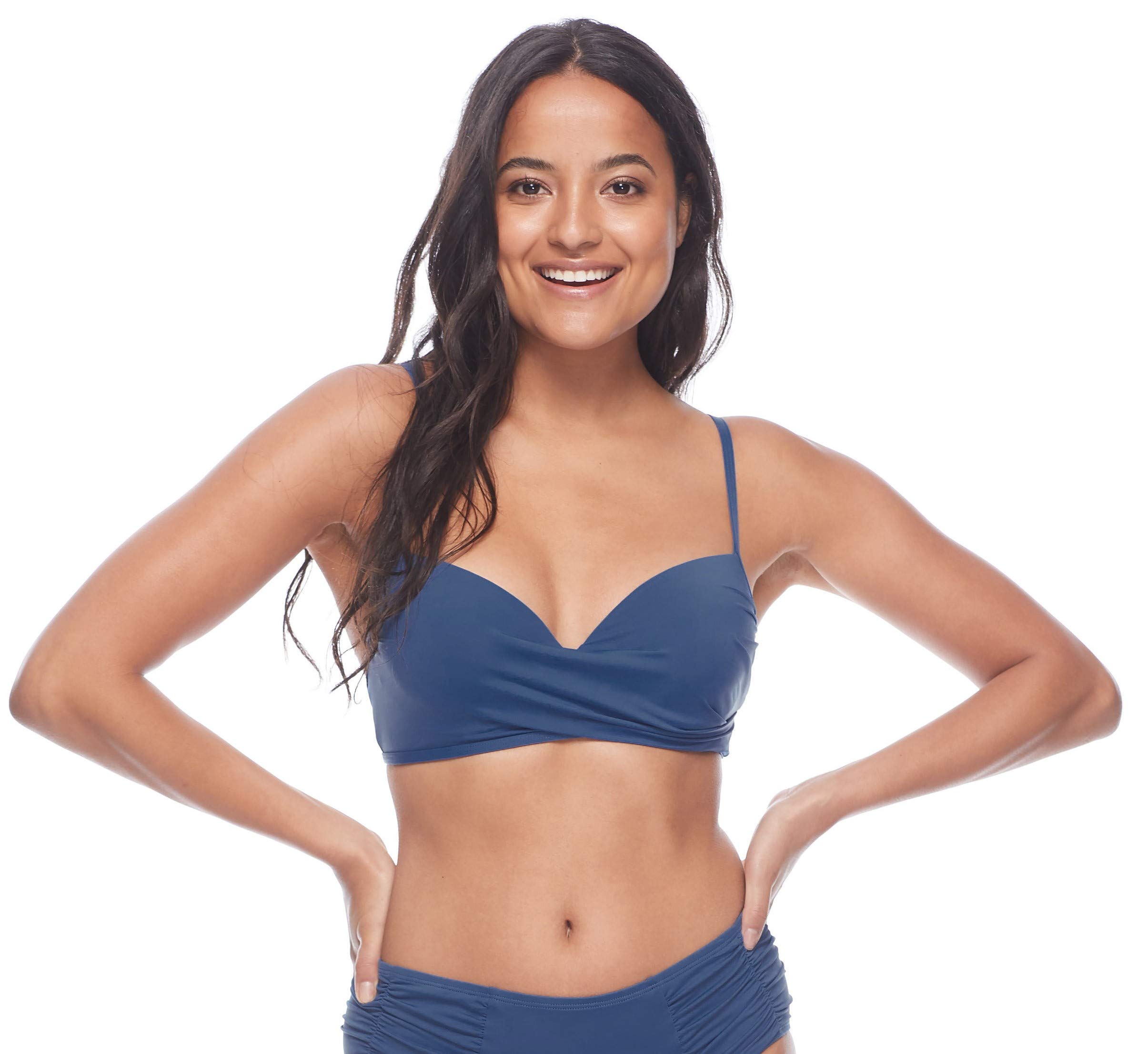 Skye Women's Standard Liz Molded Cup Underwire Bikini Top - Supportive Swimwear for Beach, Pool & Summer Vacations