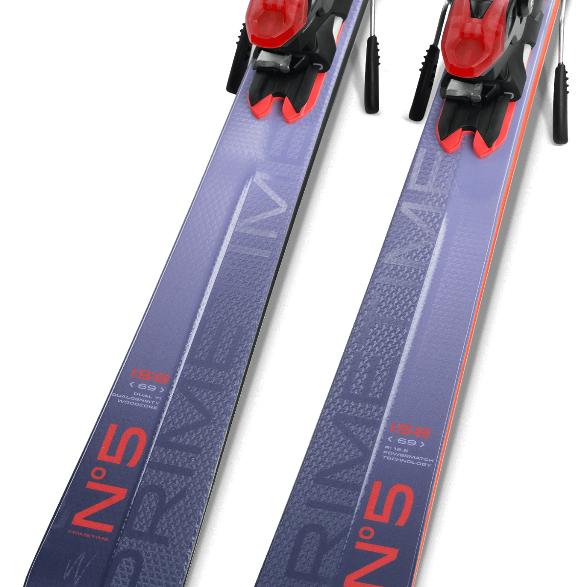 Elan PRIMETIME No.5 W PS Ski with ELW11.0 DB397119 Bindings 2025 - Perfect for All-Mountain Skiing and Freeride Adventures