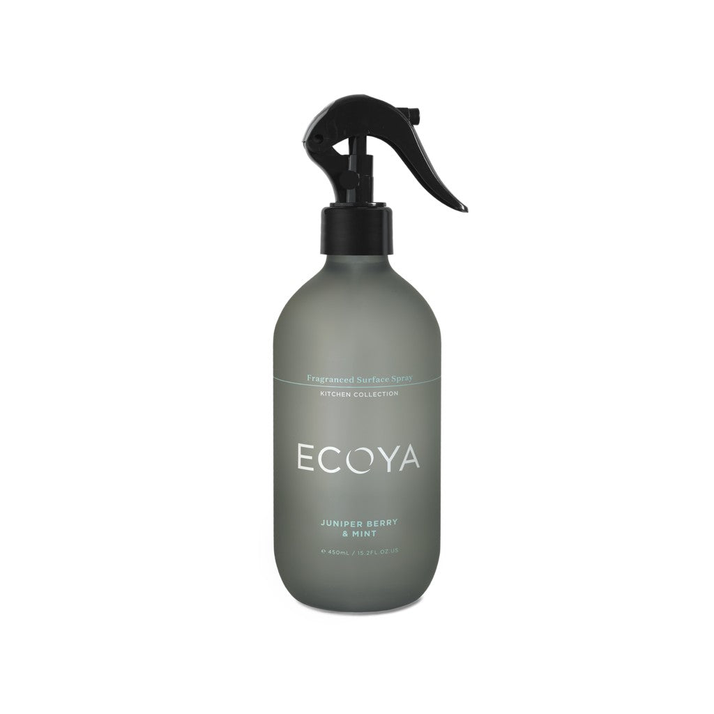 Ecoya Kitchen Surface Spray - Juniper Berry & Mint Scent | Natural Cleaning Spray for Countertops, Stovetops & Appliances | Fresh & Invigorating Kitchen Cleaner