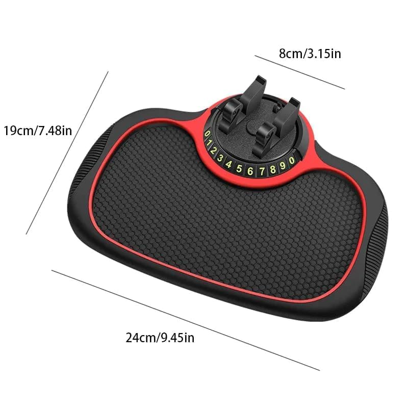 2024 Universal Multifunctional Car Dashboard Anti-Slip Mat with Phone Holder - Non-Slip Car Organizer for iPhone, Samsung & Smartphones - Perfect for Road Trips, Commuting & Hands-Free Driving