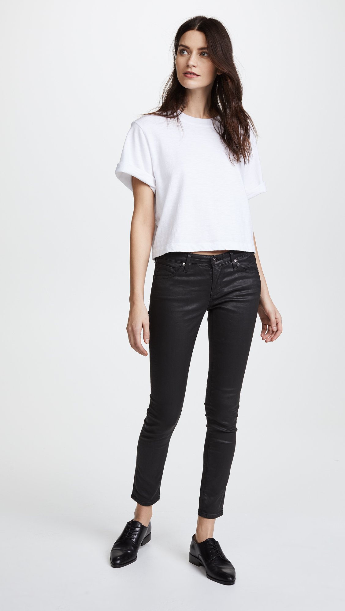 AG Adriano Goldschmied Women's High-Rise Ankle Legging Jeans - Stretchy Slim Fit Denim Pants for Casual Wear, Work & Travel