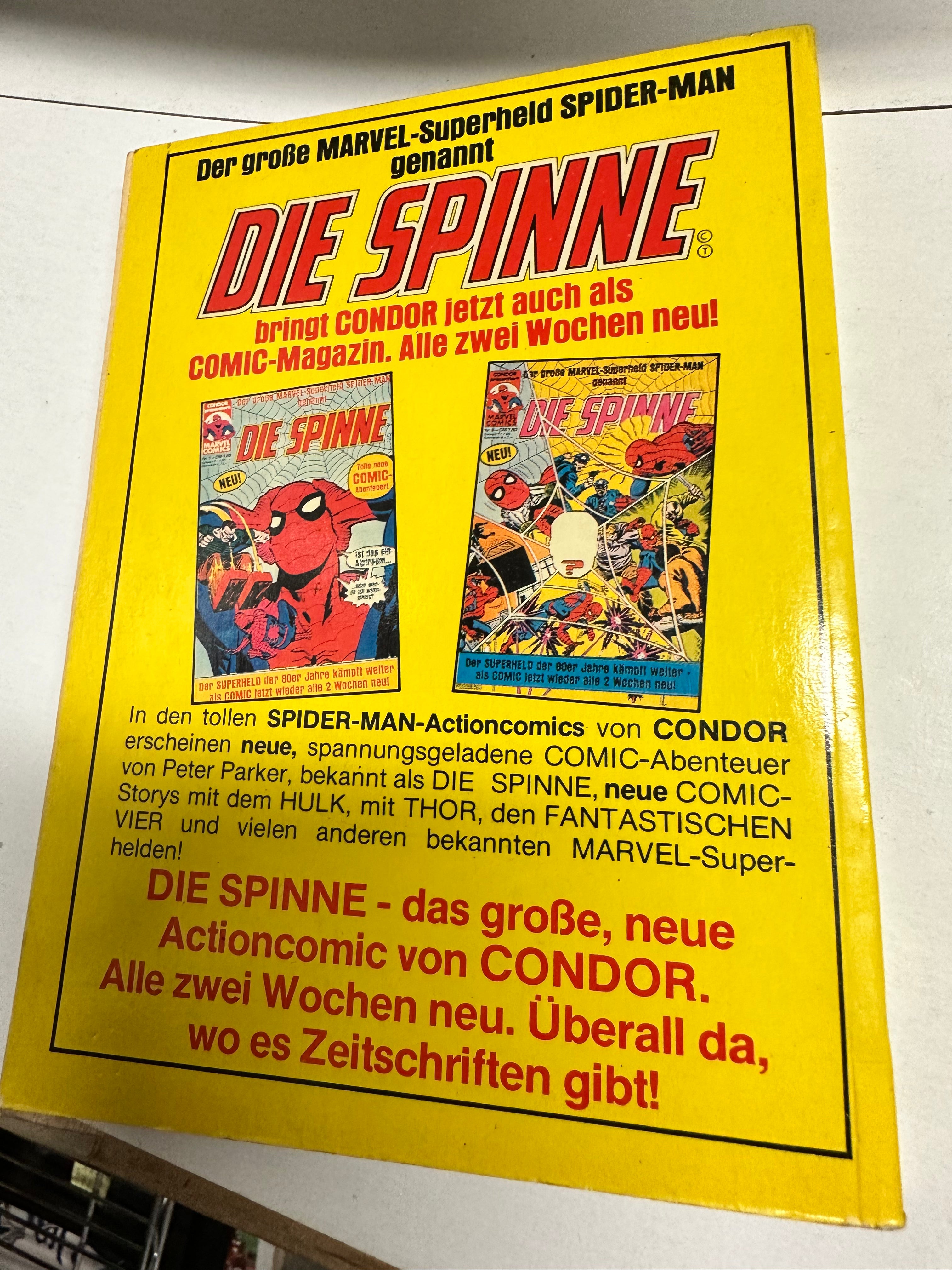 Rare Vintage Fantastic Four Marvel German Comic Book 1981 - Collectible Superhero Comics for Fans & Enthusiasts - Perfect for Display, Gifts & Comic Collections
