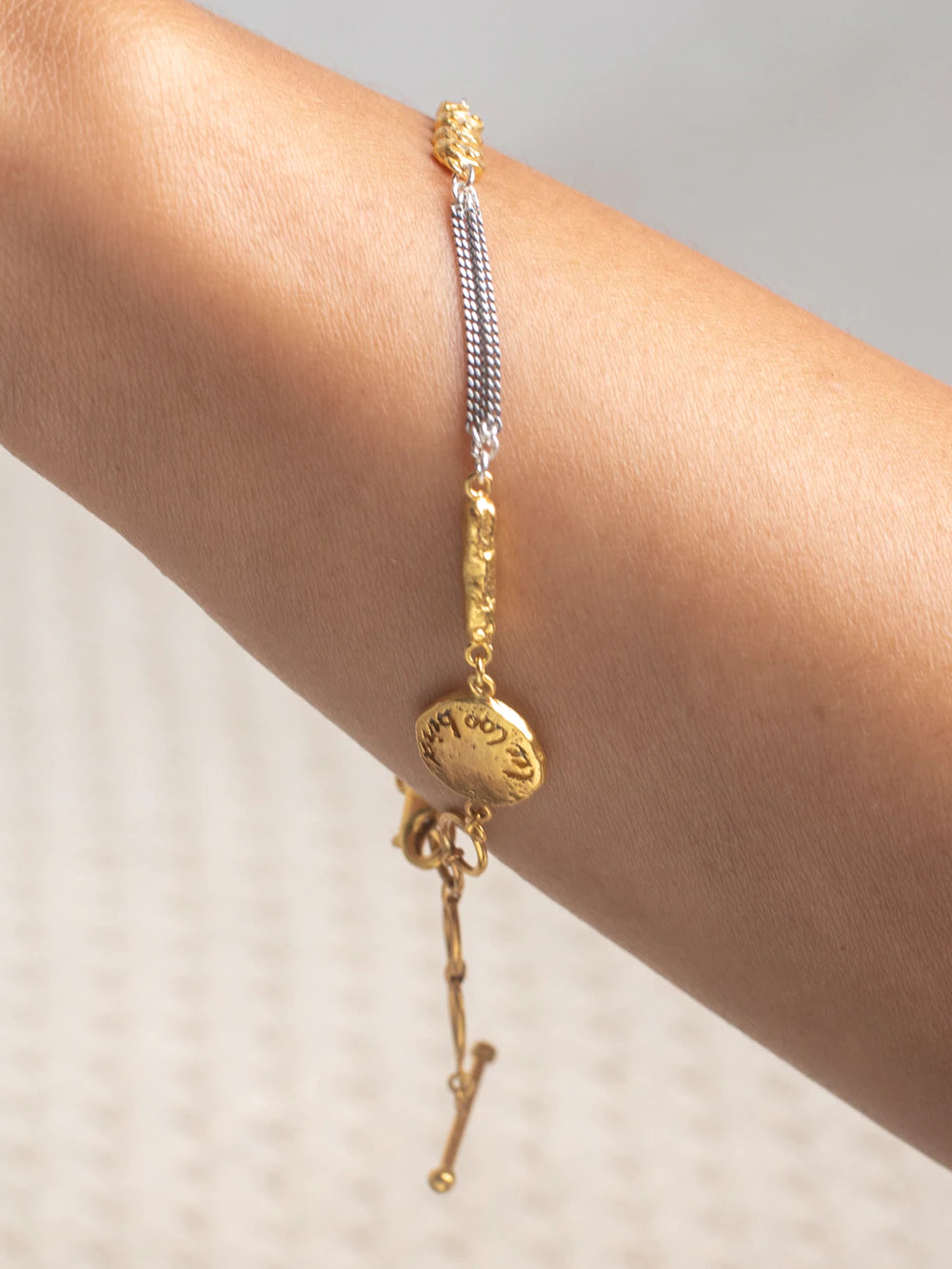 Sterling Silver  (925 )+ 22K gold vermeil