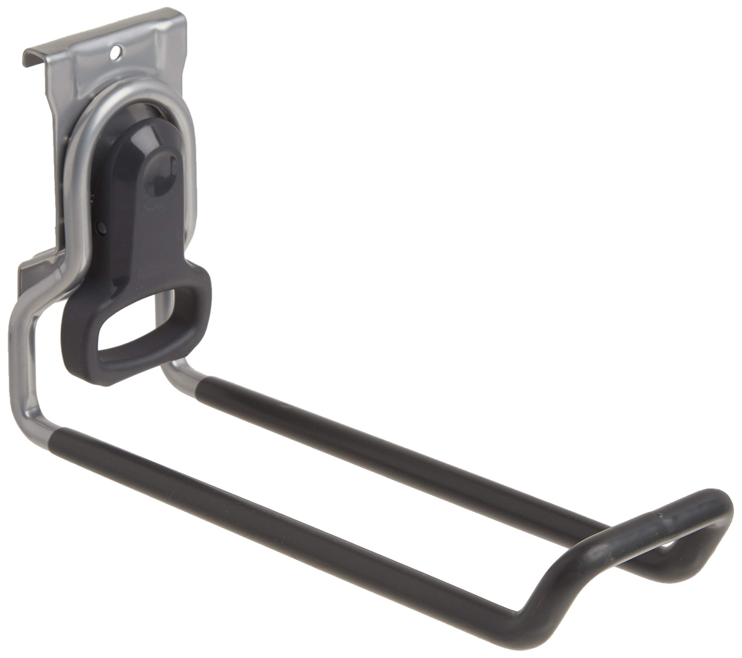 Rubbermaid Garage FastTrack Rail Ladder Hook - Heavy Duty Satin Nickel Storage Organizer for Ladders, Bikes & Sports Equipment - Perfect for Garage, Basement & Shed Organization