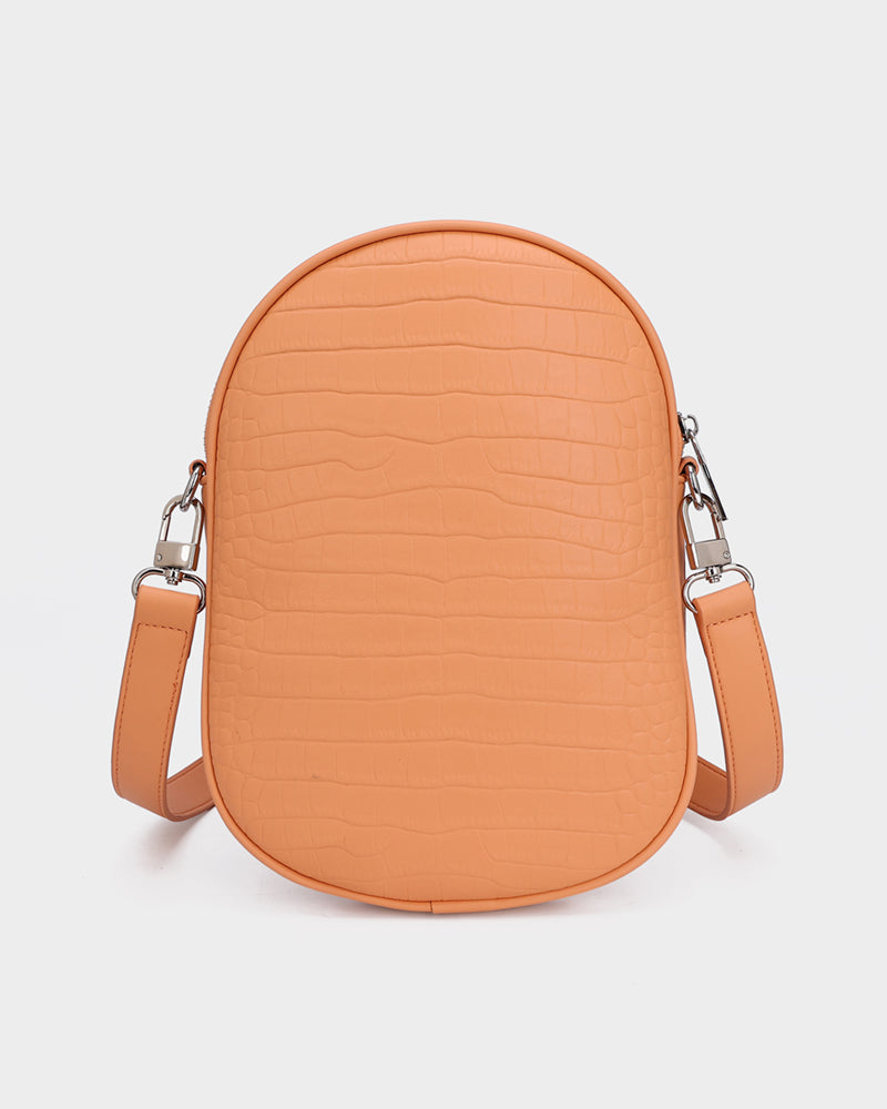 Stylish Tangerine Brown Baseball Cap Design Bag - Trendy Crossbody Purse for Women, Fashionable Accessory for Sports, Travel & Everyday Use