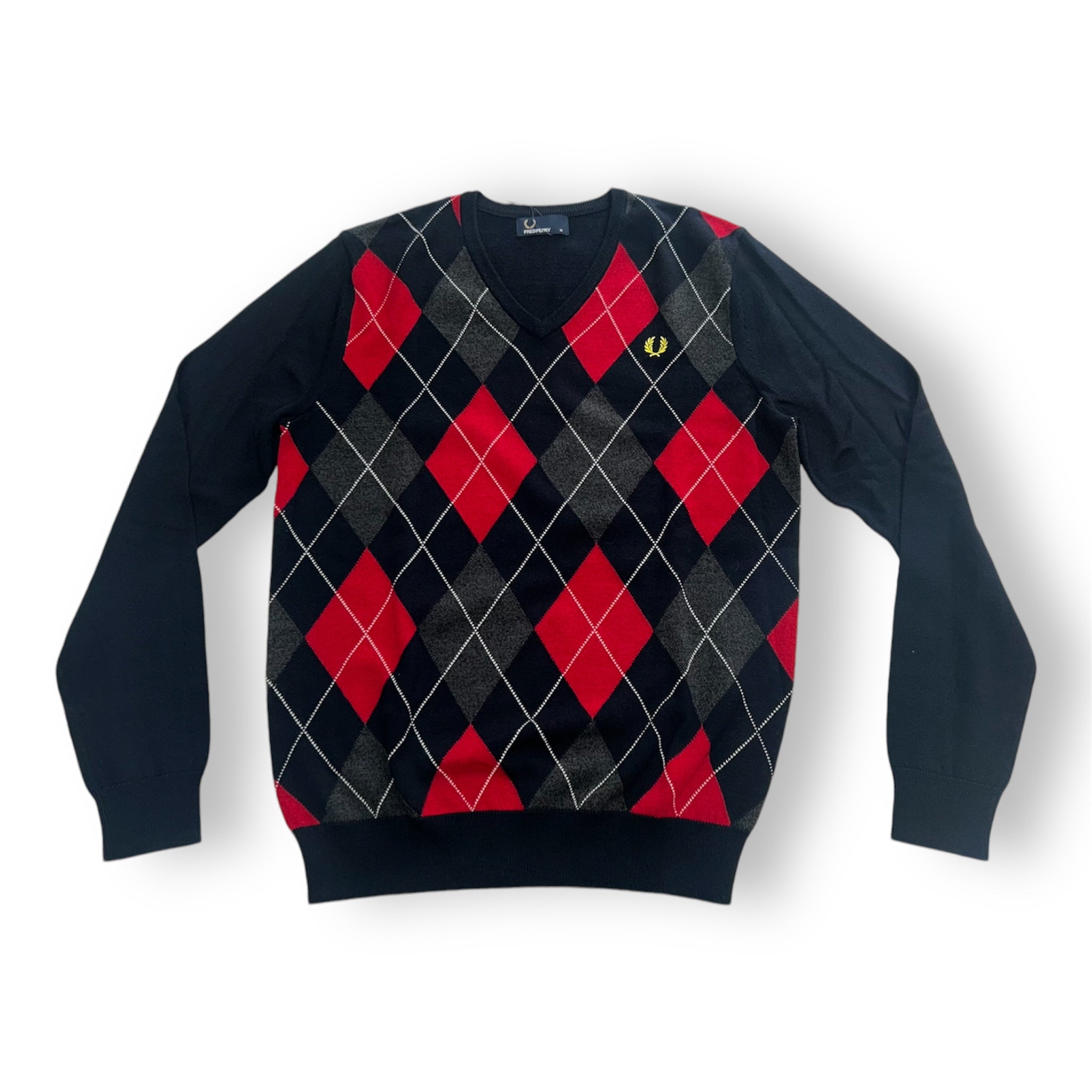 Fred Perry Men's Classic Cotton Sweater | Casual & Preppy Style | Perfect for Fall, Winter & Layering