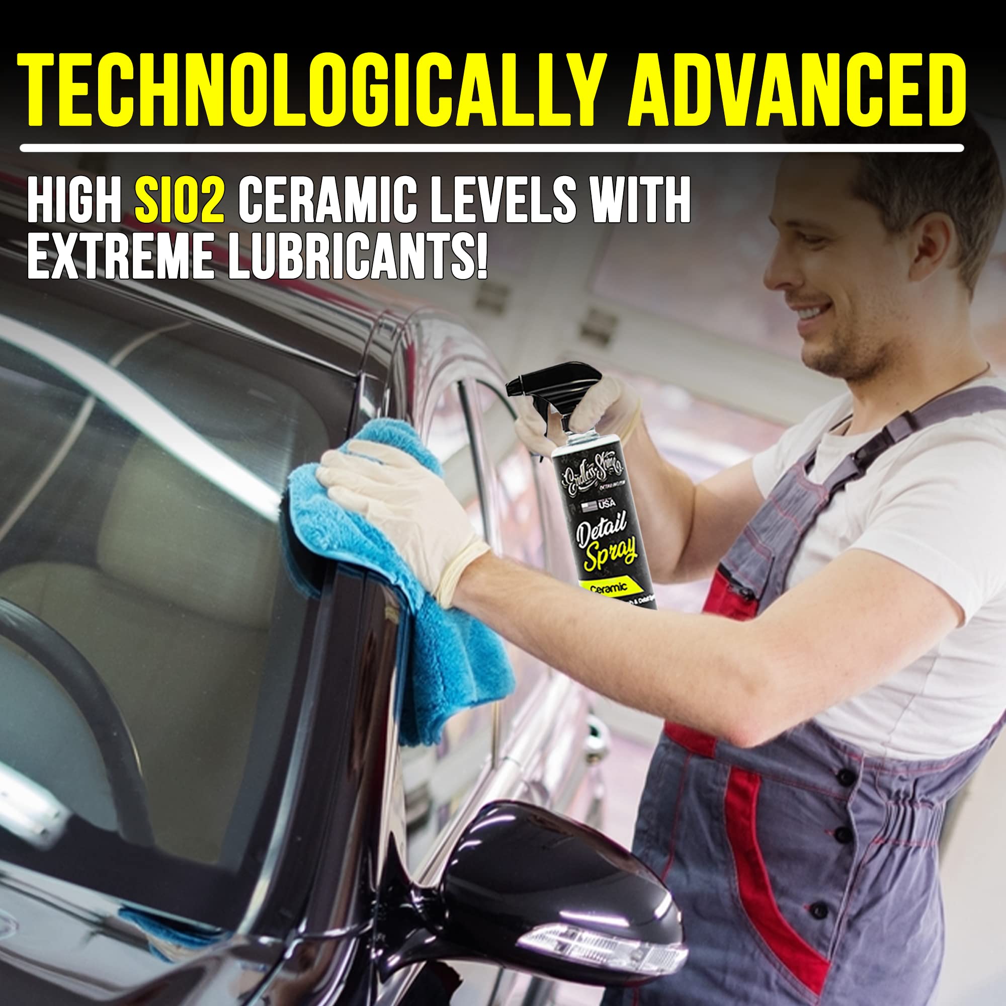 Endless Shine Ceramic Detail Spray (16oz) - Premium Car Detailing Spray for Long-Lasting Shine & Protection - Perfect for Cars, Trucks & Motorcycles