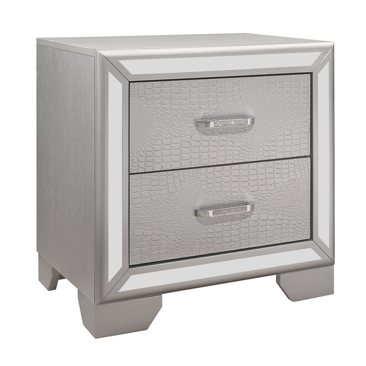 Modern Aveline Night Stand with USB Ports - Bedside Table with Storage Drawer for Bedroom, Living Room, or Office - Perfect for Charging Devices & Organizing Essentials