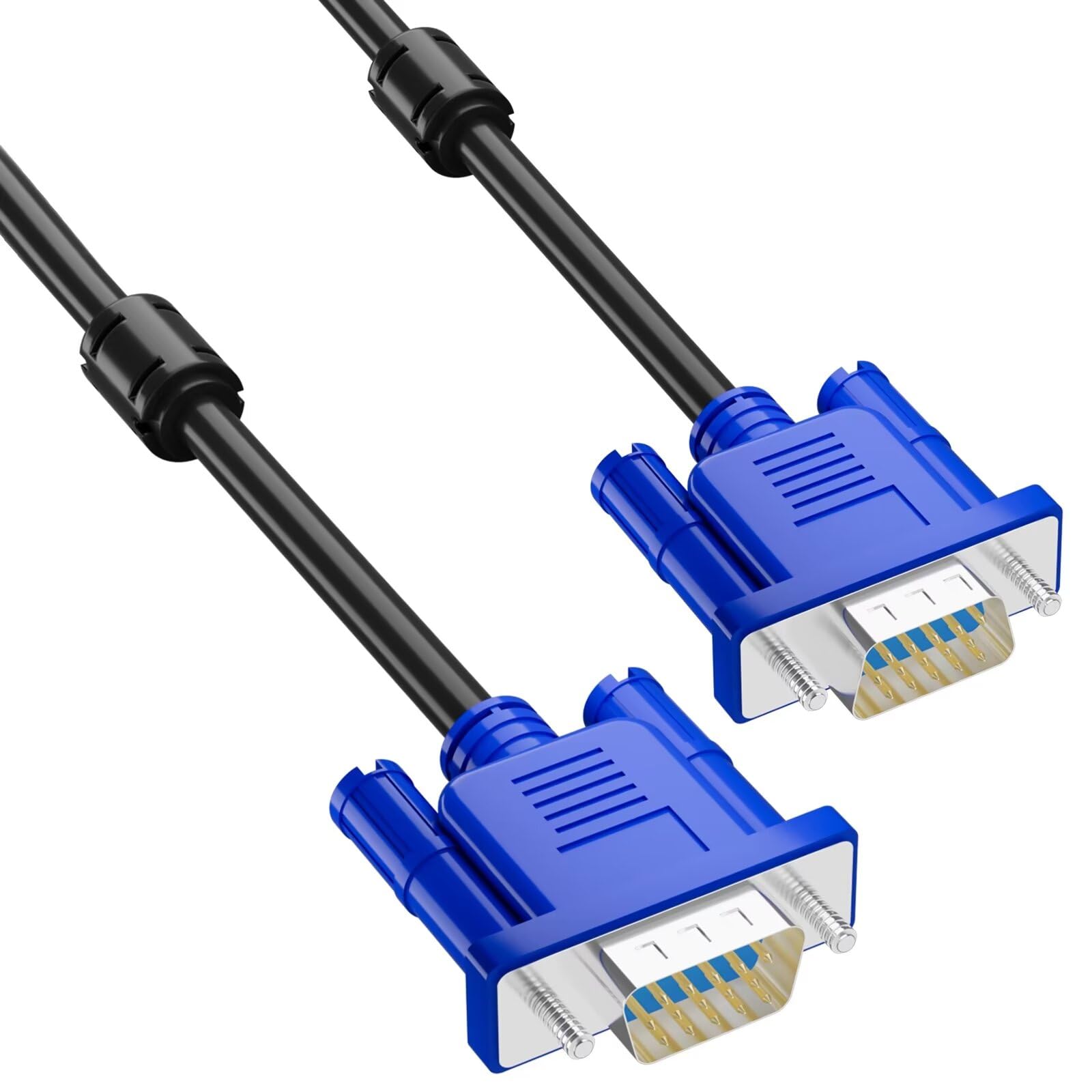 6ft VGA Cable Male to Male for PC Laptop Monitor - Office Home Use