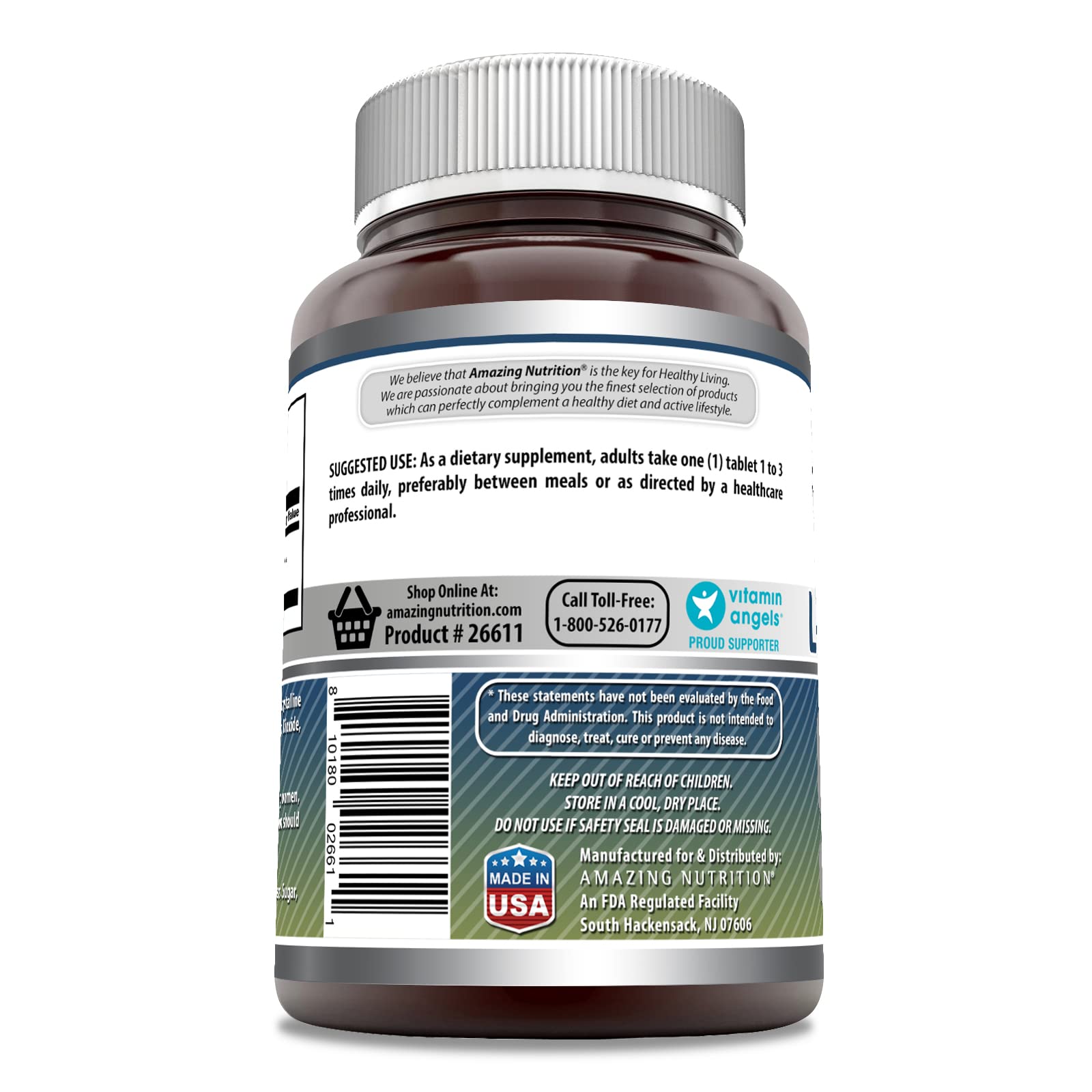 Amazing Formulas L-Glutamine 1000mg Tablets - Premium Amino Acid Supplement for Men & Women | Non-GMO, Gluten Free, Made in USA | Supports Muscle Recovery, Gut Health & Immune System (1 Pack, 120 Count) - Ideal for Athletes, Fitness Enthusiasts & Wellness Seekers