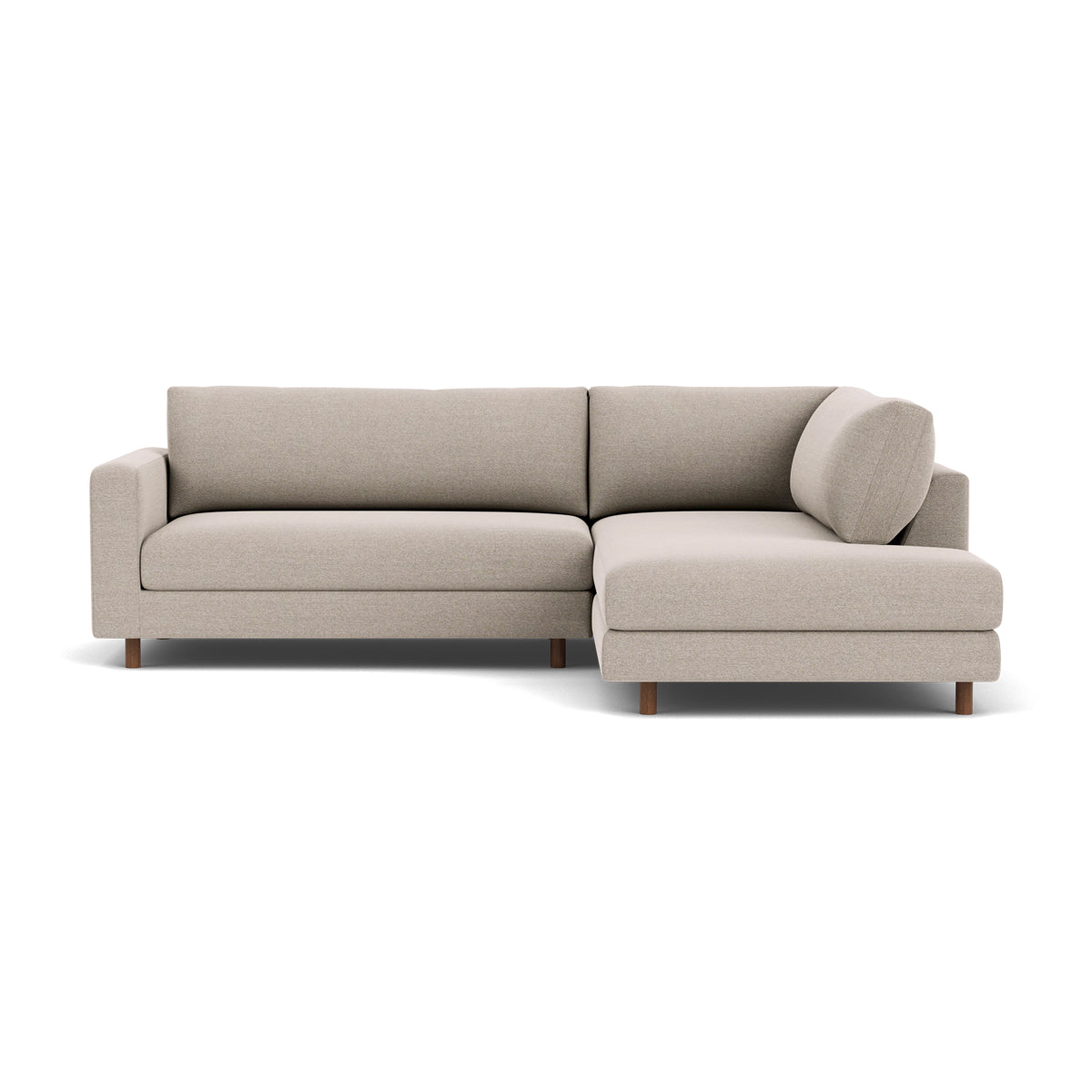 Douglas Fabric Right Corner Sofa - Modern L-Shaped Sectional Couch for Living Room, Small Spaces & Apartments | Comfortable Upholstered Furniture for Family Gatherings & Movie Nights