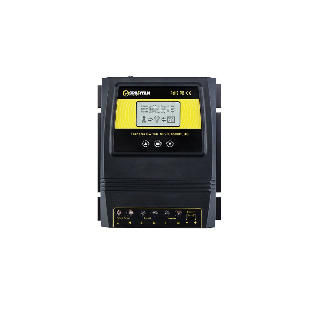 Spartan Power 50A 5500 Watt Automatic Transfer Switch for Solar & Wind Off Grid Systems - Perfect for Home Backup Power, RV, and Emergency Power Outages