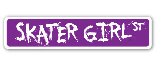 Skater Girl Street Sign Skateboard - 30