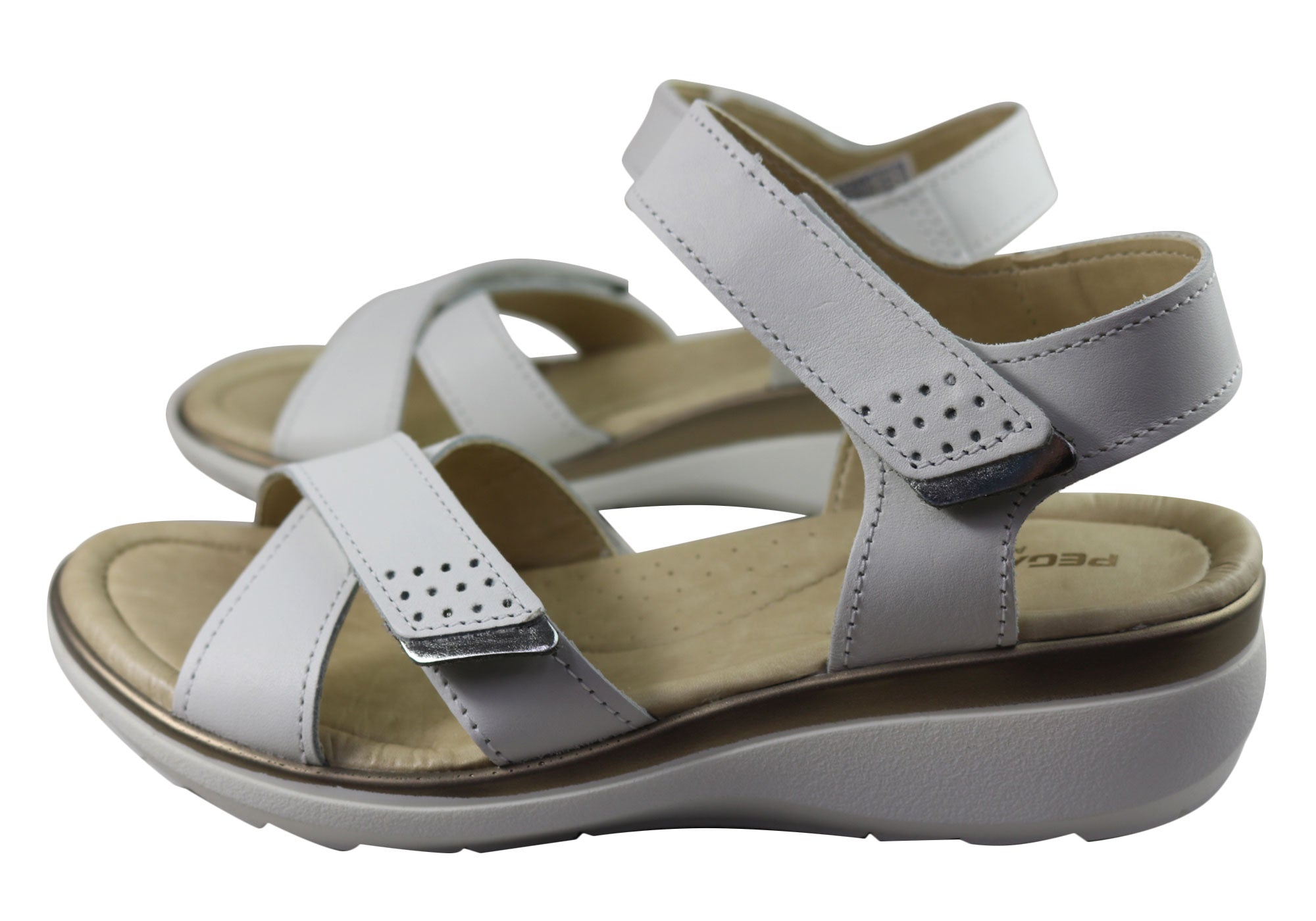 Pegada Kerala Women's Comfortable Leather Sandals - Handmade in Brazil - Perfect for Beach, Vacation & Summer Outfits