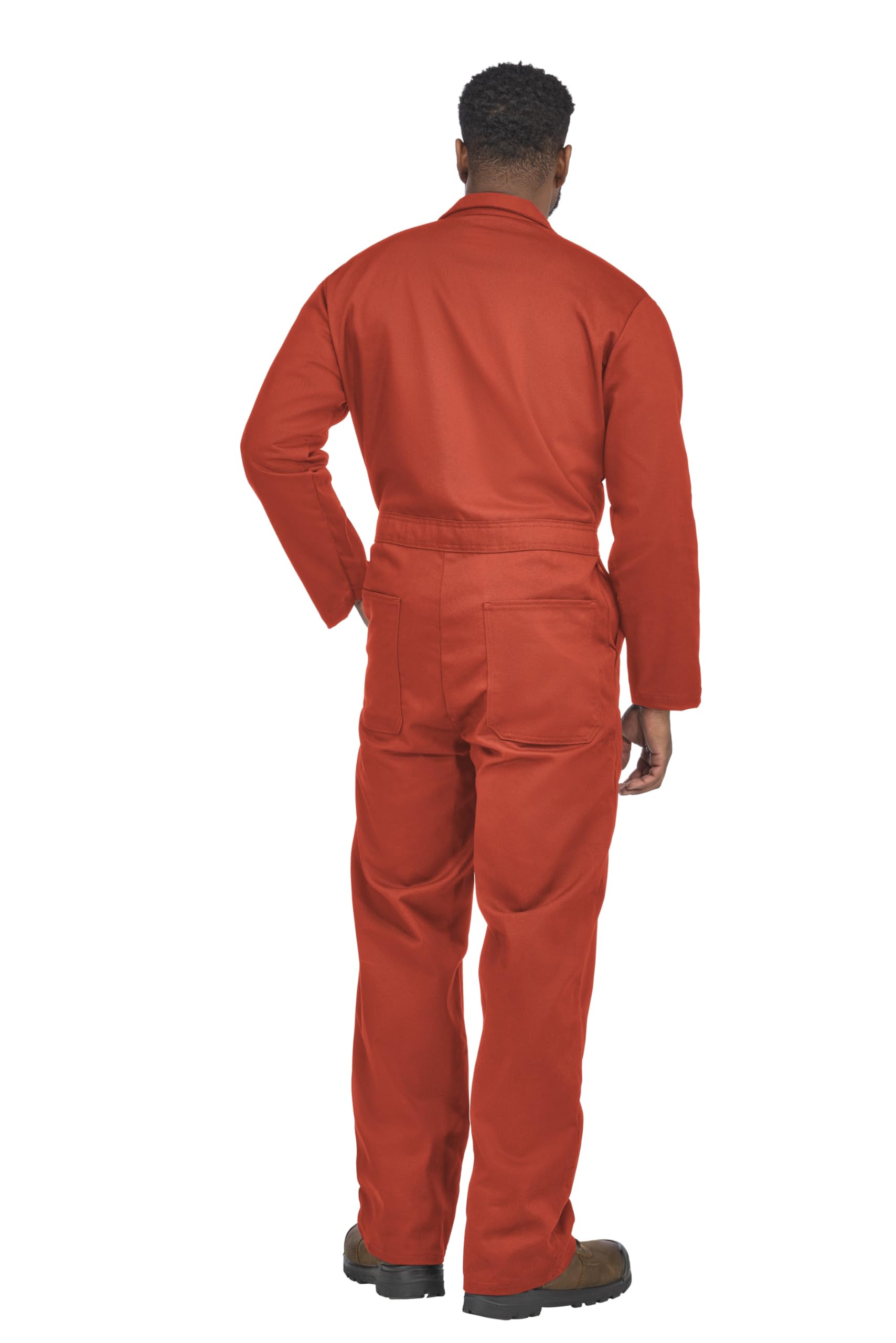 Bulwark FR Men's Flame Resistant 9 Oz Twill Cotton Classic Coverall with Hemmed Sleeves - Durable Workwear for Electricians, Welders & Industrial Safety
