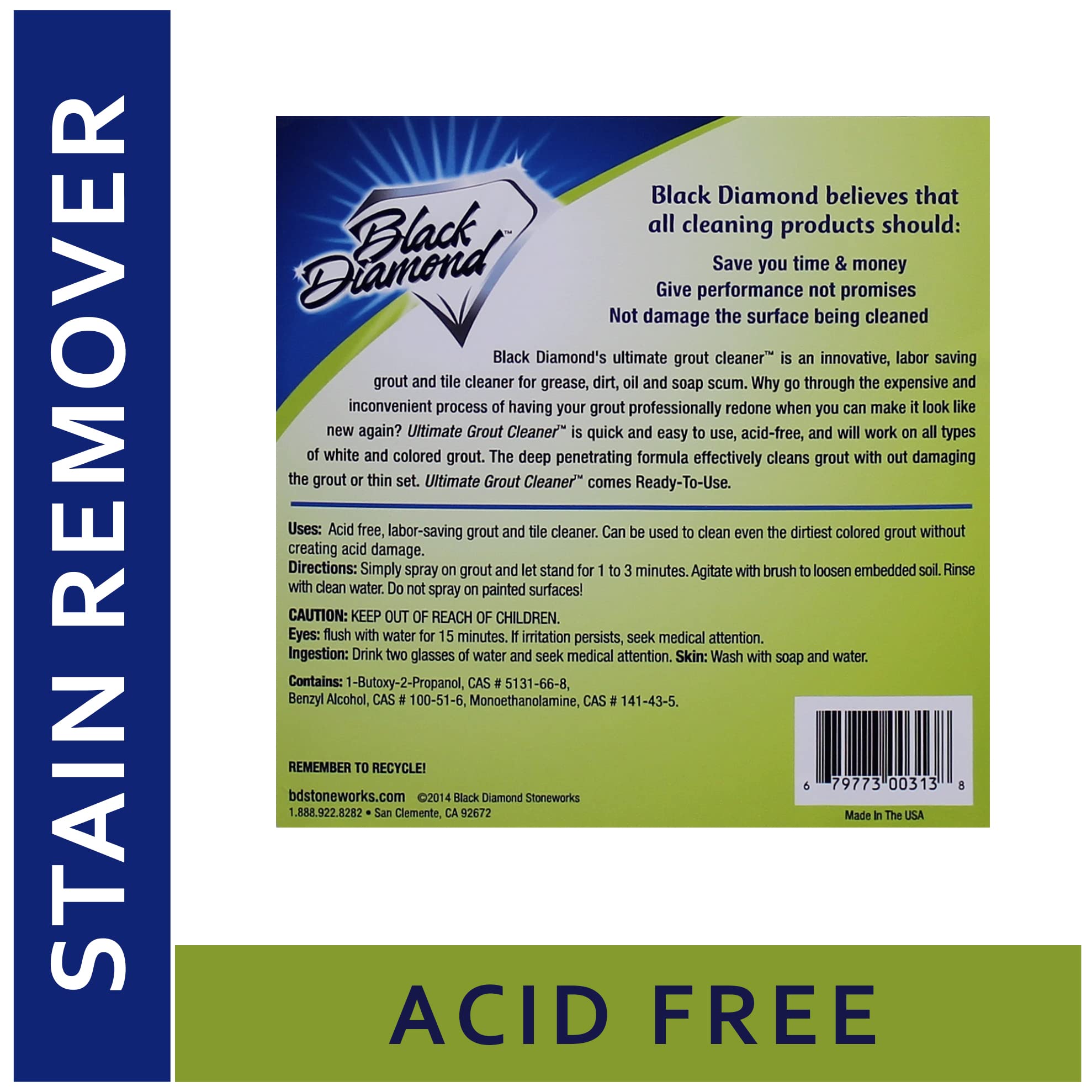 Wet Look Stone Sealer 1-Quart | Ultimate Grout Cleaner 1-Quart | Intensive Stone Cleaner 1-Quart – Perfect for Bathroom Tile, Kitchen Countertops & Outdoor Stone Surfaces