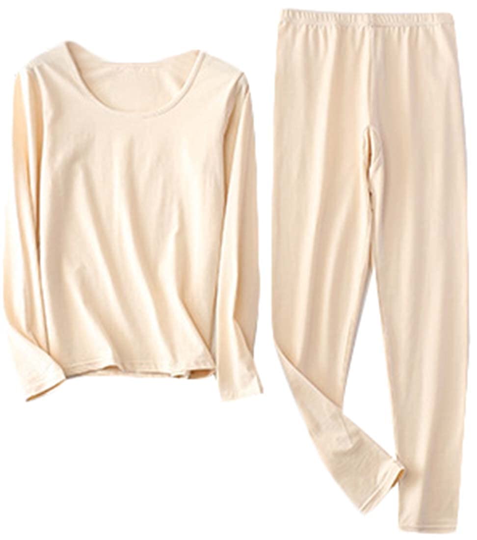 Cromoncent Women's Lightweight Thermal Underwear Set - Soft & Breathable Long Johns for Winter, Cold Weather Base Layer - Perfect for Layering, Outdoor Activities & Lounge Wear