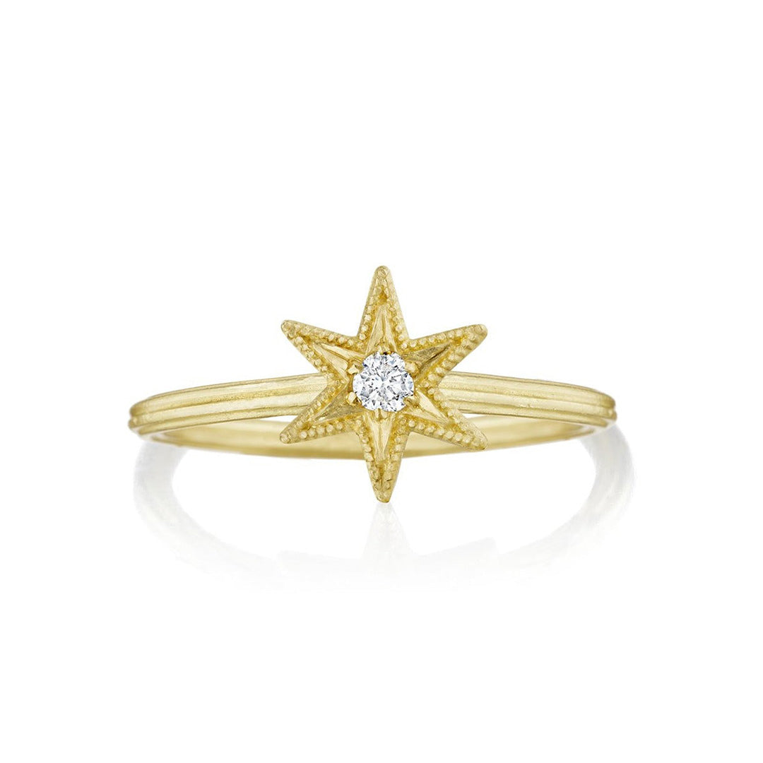 6-Point Star Diamond Ring for Women - Elegant & Sparkling Jewelry for Engagement, Wedding, Anniversary & Special Occasions