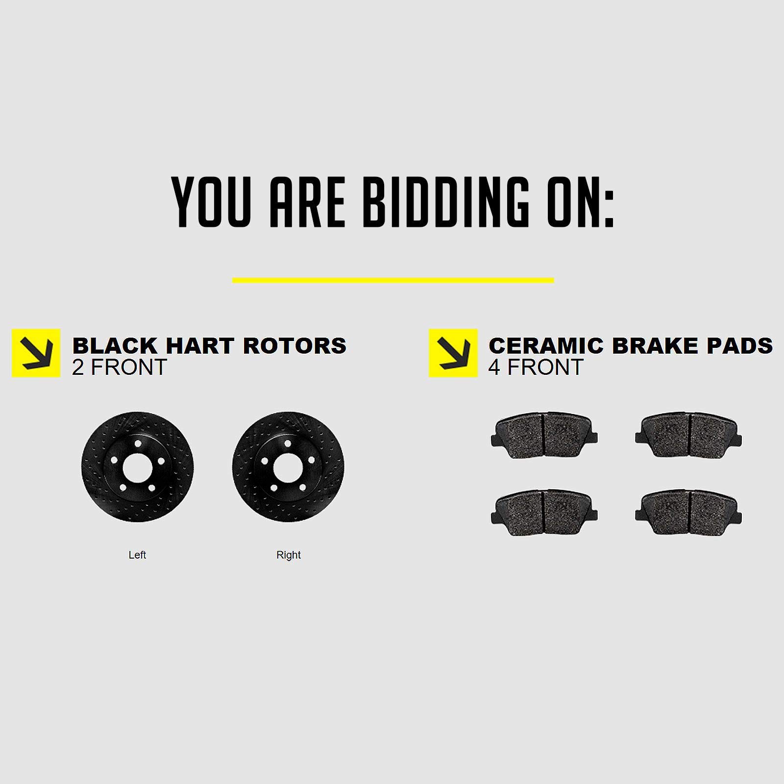 Ceramic Front Brake Pads and Rotors Kit for 2007-2013 Nissan Altima | Premium Braking Performance | Perfect for City Driving, Highway Commuting & Daily Use