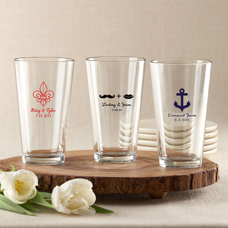 Custom Engraved 16 oz Pint Glass - Personalized Beer Mug with Name or Logo - Perfect for Gifts, Bars, Pubs, and Home Brewing