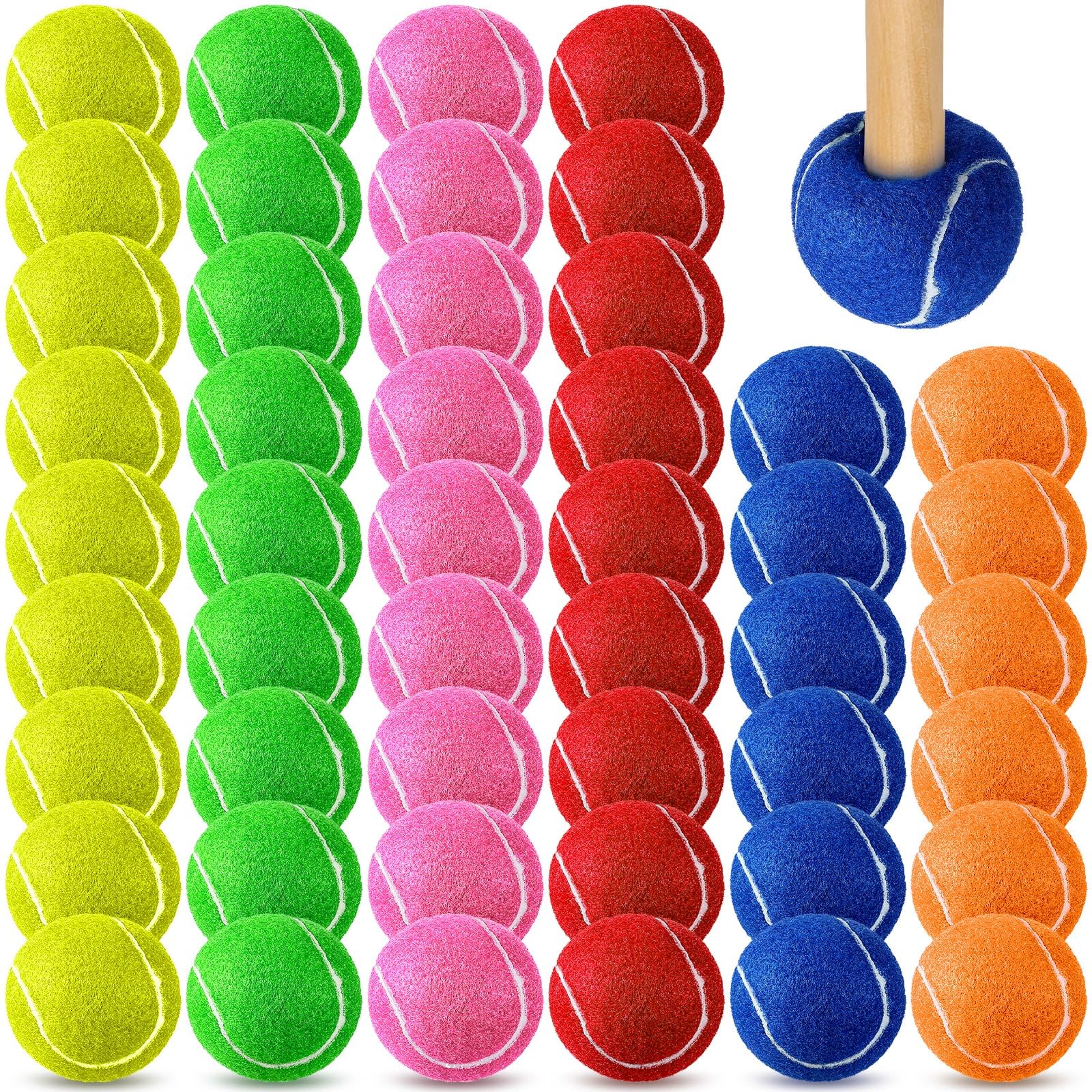 48 Pcs Precut Tennis Balls for Chair Legs - Non-Slip Floor Protectors, Furniture Glides, Noise Reducers for Hardwood & Tile Floors - Perfect for Classrooms, Offices & Home Use