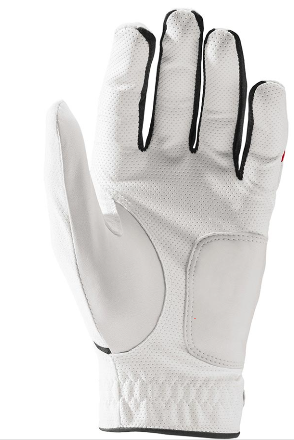 Wilson Men's Grip Plus Baseball Glove - Right Hand Throw, White Leather - Perfect for Baseball Practice, Games & Fielding Training