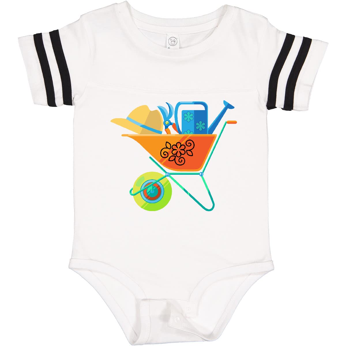 Inktastic Gardener Gardening Tools Baby Bodysuit - Cute Organic Cotton Onesie for Infants & Toddlers - Perfect for Gardening Enthusiasts, Outdoor Play & Family Activities