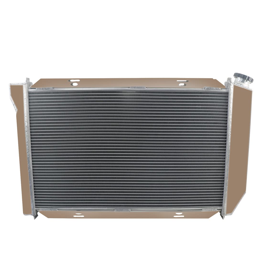 High-Performance 3 Row Full Aluminum Radiator & Fan Shroud Kit for 1969-1973 Ford Mustang/Torino/Fairlane & 1969-1971 Mercury Cougar/Marquis/Montego V8 - Includes Thermostat Relay | Perfect for Engine Cooling & Restoration Projects