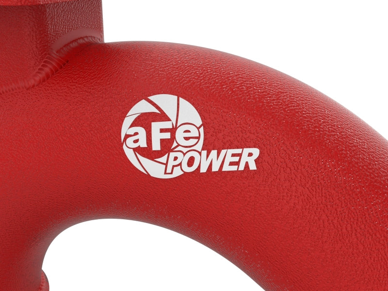 AFE 18-21 Kia Stinger V6 3.3L Turbo Performance Charge Pipe Kit - Aluminum Hot/Cold Intake Pipes (Red) - Upgrade for Better Airflow & Engine Efficiency - Perfect for Street Racing & Performance Tuning
