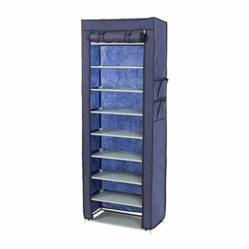 10-Layer Shoe Rack Organizer - 9-Shelf Dustproof Shoe Storage Cabinet for Closet | Space-Saving Shoe Organizer for Home, Bedroom & Entryway | Perfect for Sneakers, Heels & Boots Storage