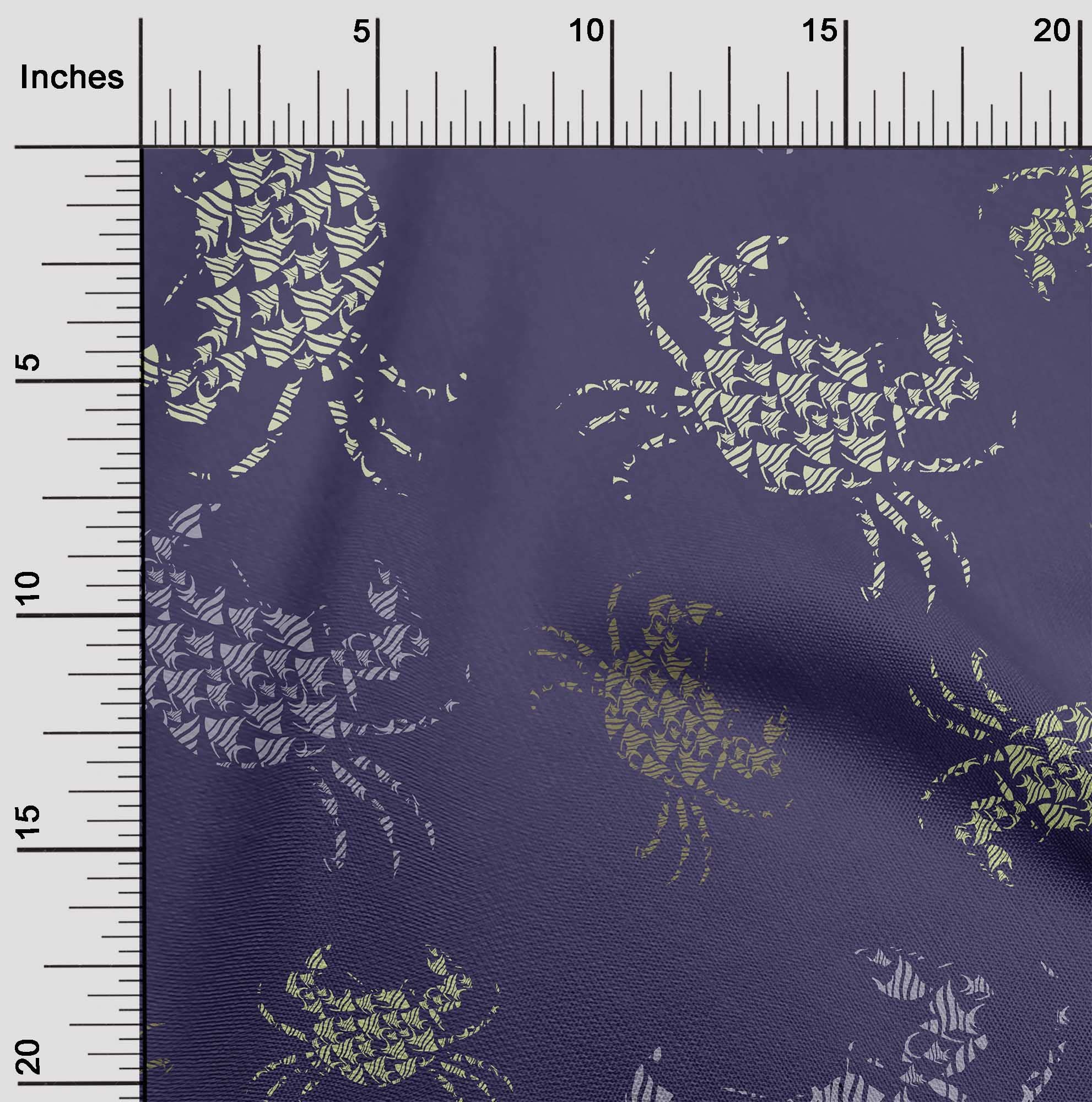 Velvet Blue Fabric by The Yard - 58 Inch Wide Printed Sewing Material for DIY Clothing, Dresses & Home Decor | Soft & Durable Fabric for Crafts, Quilting & Upholstery