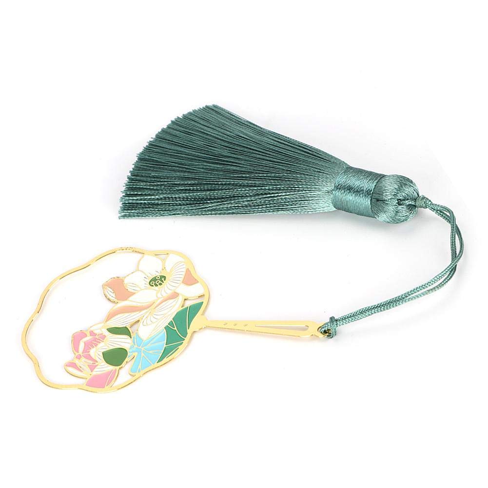 03 Tassels Bookmark - Hollow Design Classic Durable Reading Bookmark for Book Lovers, Wedding Gifts & Business Souvenirs - Perfect for DIY Craft Projects (Hibiscus Pattern) | Ideal for Book Collections, Reading Accessories & Gift Giving Occasions