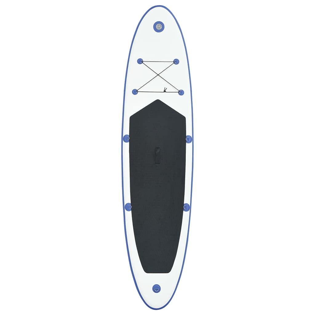 Inflatable Stand Up Paddle Board Set - Premium Blue & White SUP Surfboard for Adults & Kids - Perfect for Lakes, Rivers & Ocean Paddling