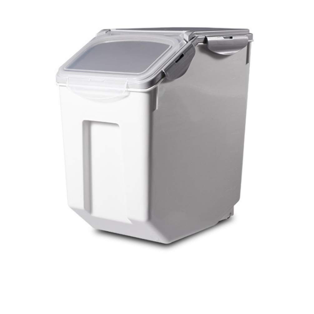 UPKOCH Large Grey Rice Storage Container with Airtight Lid - 10L Food Storage Bin for Rice, Flour, Sugar & Baking Supplies | Perfect for Pantry Organization & Kitchen Storage