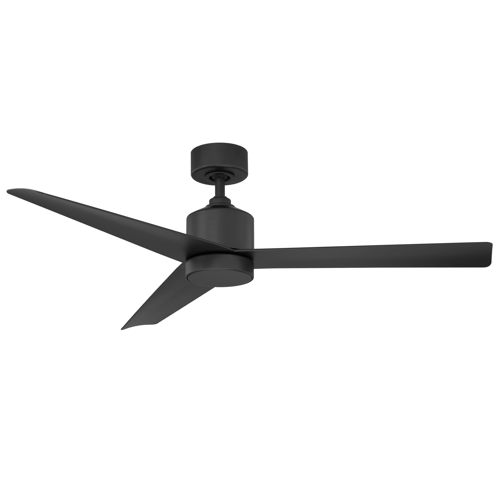 Lotus Smart 54in Matte Black 3-Blade Ceiling Fan with 3000K LED Light Kit, Remote Control, Alexa & Google Assistant Compatible, Ideal for Living Room, Bedroom, and Patio