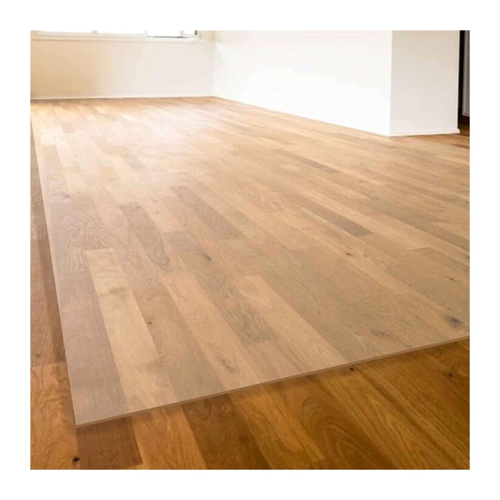 Clear PVC Chair Mat for Hardwood Floors - 1.5mm Thick Protective Desk & Dining Room Floor Mat - Cuttable Plastic Runner Rug for Kitchen, Office, Cycling Bike & Table Chairs (60/80/90/100/120cm Wide, 100-600cm Length) - Perfect for Home Office, Dining Areas & Floor Protection