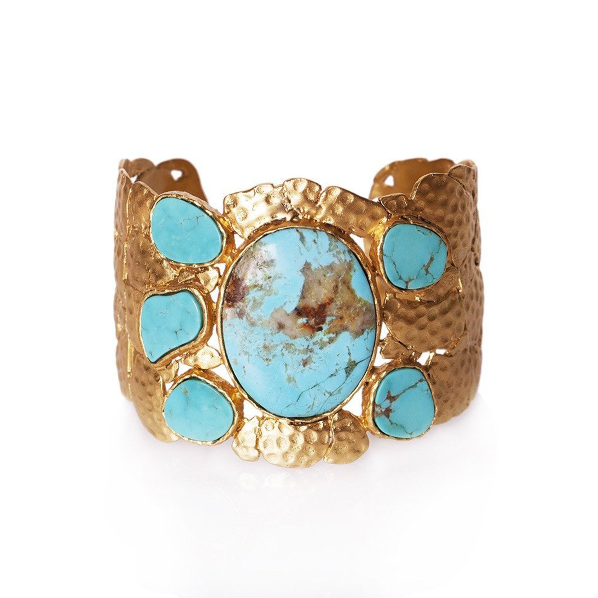 Turquoise Confetti Cuff Bracelet - Boho Chic Beaded Adjustable Wristband for Women - Perfect for Festivals, Parties & Everyday Boho Fashion Accessories