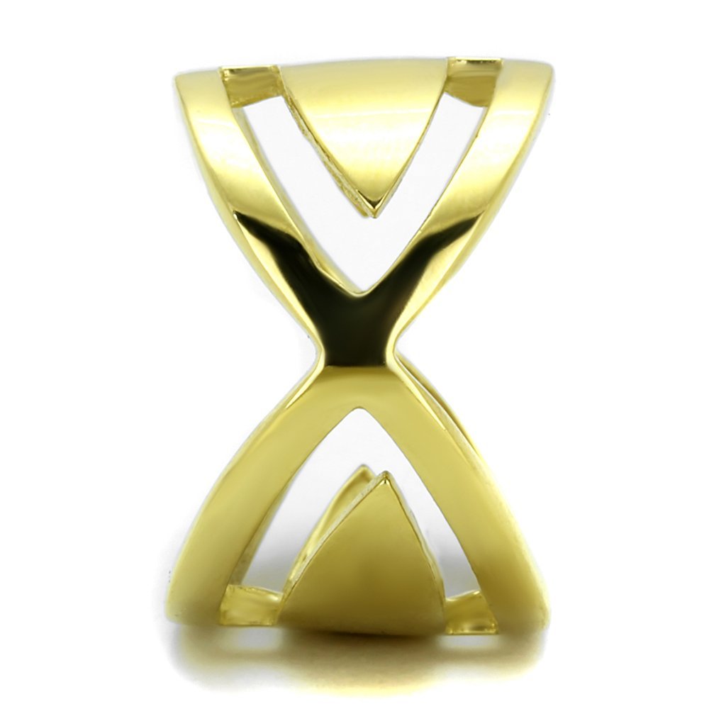 14K Gold Plated Stainless Steel Cocktail Ring for Women Size 5-10 - Elegant Party Jewelry