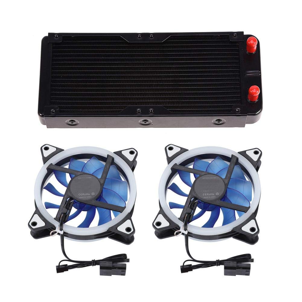 240mm DIY Water Cooling Kit with CPU/GPU Block, Pump Reservoir, LED Fan & Heat Sink - High Performance PC Liquid Cooling System for Gaming Rigs and Workstations