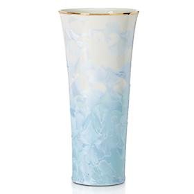 Lenox Home Décor Glacia Petite Vase - 8 Inch Tall Crystal Glass Flower Vase for Centerpieces, Wedding Decor, and Dining Table Elegance