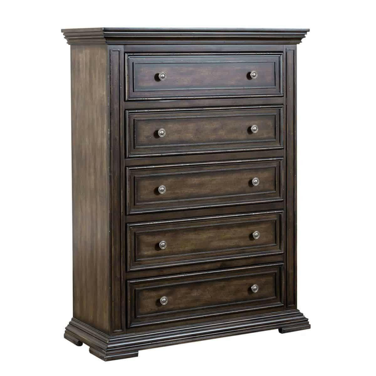 Big Valley Chest 361 BR41 - Large Wooden Storage Trunk for Home Organization | Perfect for Bedroom, Living Room, or Attic Storage | Vintage Style Decorative Storage Box