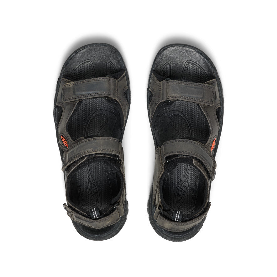 Men's KEEN Targhee III Open Toe Hiking Sandals - Grey/Black | Waterproof Outdoor Adventure Footwear for Hiking, Camping & Travel